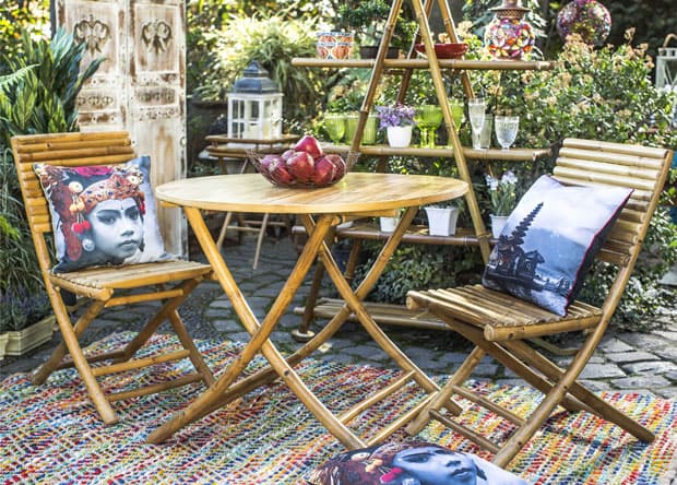 Decora tu terraza con bambú