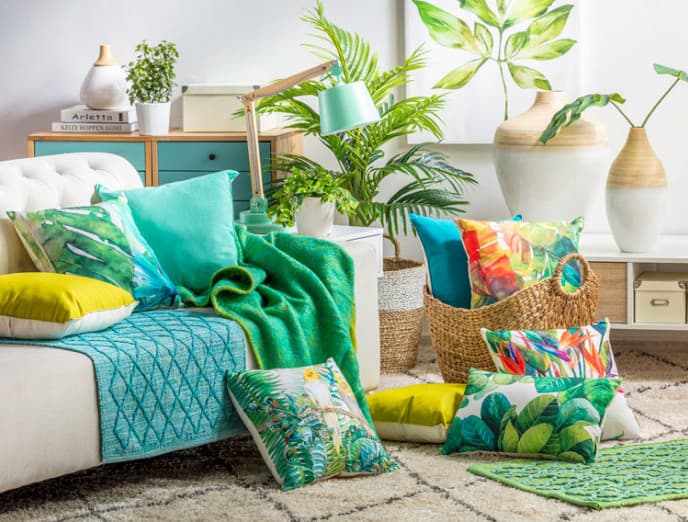 Cojines inspirados en la naturaleza