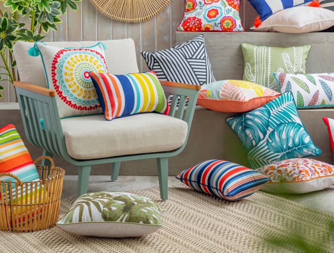 Alfombras y cojines: ¡decoración para terrazas top!