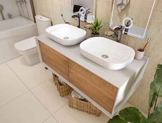 Tendencias de decoración ideales para un baño moderno