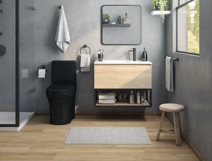 Cómo elegir un WC y vanitorio: ideas para baños modernos