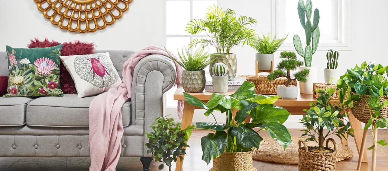 9 razones para decorar con plantas y flores artificiales